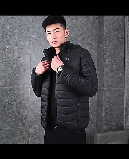 Fashion Personality Hooded Warm Jacket Male